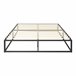 [en.casa] Cama de metal Kreta con Somier Base resistente 203x163 Negro
