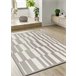 Alfombra geométrica con relieve BARESA - ATTICGO 80x150 Gris
