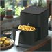 Freidora de Aire Sin Aceite Percutti 4L 1200W Display digital Negro