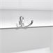 Perchero de pared con 3 Cestas y 4 Ganchos FHK19-W SoBuy Blanco