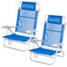 Aktive Pack de 2 sillas de playa plegables y reclinables Azul
