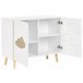 Beliani Aparador CLOUDY Blanco/ Madera