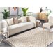 Beliani Alfombra de pelo corto AKSARAY 140x200 Beige
