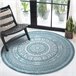 Alfombra FUN Napkin servilleta circulo 160x160 Azul