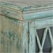 Aparador de madera y cristal con 2 puertas Azul