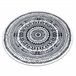 Alfombra FUN Napkin servilleta circulo 160x160 Gris