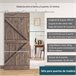Kit Instalacion Puerta Corredera Acero Inoxidable HOMCOM 2 Plateado