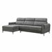 Chaise longue con cama ELIA Gris