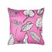 Beliani Cojín decorativo MALVA Rosa