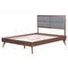 Beliani Cama con somier MDF POISSY 167x202 Gris