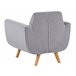 Beliani Funda para sillón BERNES Gris
