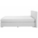 Beliani Cama continental Poliéster ADMIRAL 190x210 Gris Claro