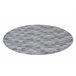 Alfombra LIBRA círculo 109 Rayas 150x150 Gris