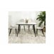 Mesa de comedor rectangular extensible 160x80 Blanco Veta