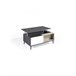 Mesa de centro elevable LEA Patas metálicas Blanco