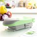 Cortador de Verduras, Rallador y Mandolina con Recetas y Accesorios 7 en 1 Gris