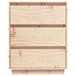 Aparador de madera maciza de pino 60 Blanco