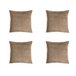 Acomoda Textil – 4 Fundas de Cojín Terciopelo. Camel