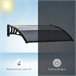 Marquesina Exterior Policarbonato Outsunny Negro