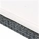 Muebles de Ratán Poliéster, Ratán PE, Vidrio, Metal Outsunny Gris