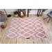 Alfombra BERBER BENI Franjas Bereber Marroquí Shaggy 180x270 Rosa