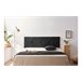 CABECERO TAPIZADO NAPOLI POLIPIEL  - Moonia 115 Negro