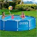 Piscina elevada intex metal frame 366x76 cm - 6.503 litros Azul