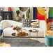 Beliani Mesa auxiliar LUCEA 40x40 Dorado