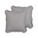Beliani Cojín decorativo GLABRA Gris