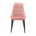 4x Silla tapizada capitoné de terciopelo SJ.054 Rosa