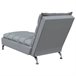 Chaise longue chaise longue para interior con cojines Gris