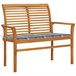 Banco De Jardín 112x55 Gris Claro