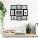 WELL HOME - Marco decorativo para pared - 9 fotos Negro