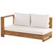 Beliani Conjunto de jardín MARETTIMO Blanco/ Beige