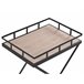 Beliani Carrito de cocina LEOTI Negro