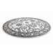Alfombra MATEO 8037/644 círculo Moderna marco flores 100x100 Gris
