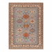Alfombra KESHAN franjas Marco oriental 7683/53544 250x340 Azul