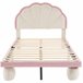 Cama infantil de terciopelo 99x210 Cama infantil de terciopelo 99x210 Rosa