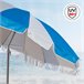 Aktive Sombrilla playa grande inclinable twister UV50 c/funda Azul