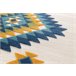 Alfombra geométrica con relieve de interior/exterior MILA - ATTICGO 80x150 Multicolor