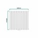 Radiador de panel Nore de Diseño doble capa plano acero Blanco