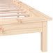 Estructura de cama de madera maciza con LED 120x200 Estructura de cama de madera maciza con LED 120x200 Blanco