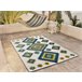Alfombra geométrica con relieve de interior/exterior MILA - ATTICGO 80x150 Multicolor