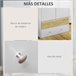 Armario de Ropa Melamina de Madera HOMCOM Blanco