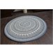 Alfombra de cuerda sisal FLAT círculo Vidriero 120x120 Azul