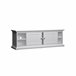 Mueble TV 2 puertas laminado blanco PARIS Blanco
