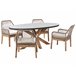 Beliani Conjunto de comedor ORISTANO Beige