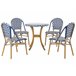 Beliani Conjunto de comedor RIFREDDO Azul Marino