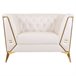 Sillón tapizado Blanco