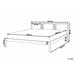 Beliani Cama con somier Madera de pino VANNES 167x209 Blanco